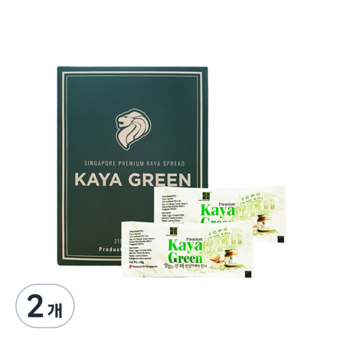 카야하우스 카야잼 그린 일회용 포션, 216g, 2개