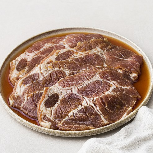 [로켓프레시] 고급진 양념 목살 칼집 구이 (냉장)