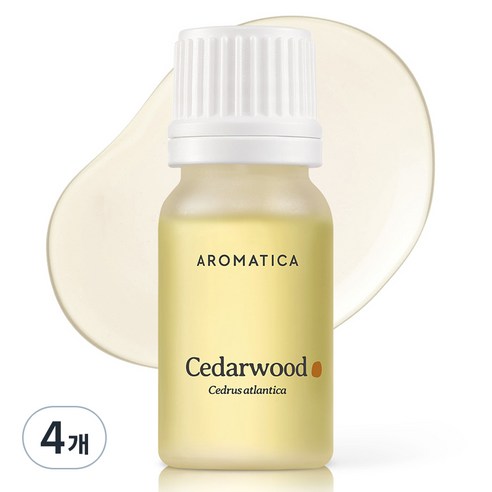아로마티카 시더우드 에센셜 오일, 10ml, 4개