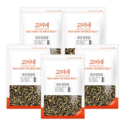 고미네 볶은 검정쌀, 100g, 5개