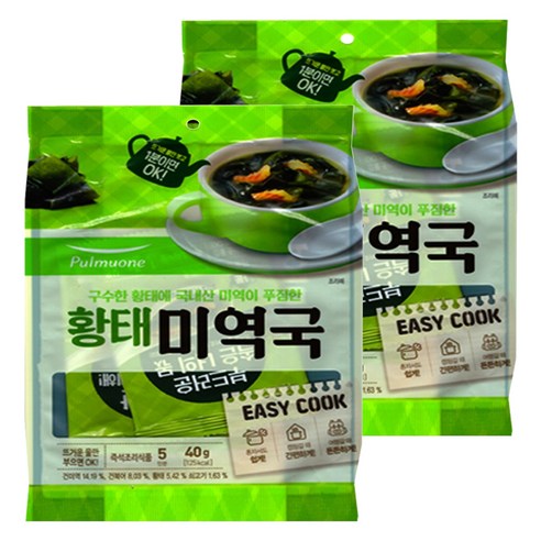 풀무원 황태 미역국, 8g, 10개입