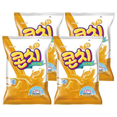 크라운 콘치 치즈크림, 135g, 4개