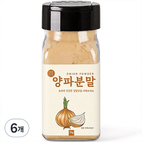 바른미각 양파가루, 6개, 70g