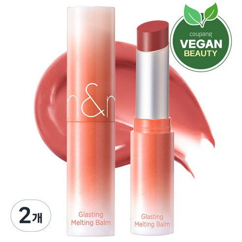 롬앤 글래스팅 멜팅 밤, 14 디어 애플, 3.5g, 2개