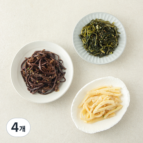 비움반찬 모둠나물 3종, 180g, 4개