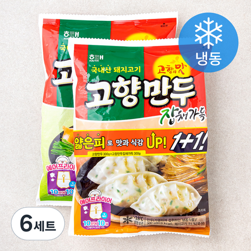 고향만두 300g + 잡채가득 300g 세트 (냉동), 600g, 6세트