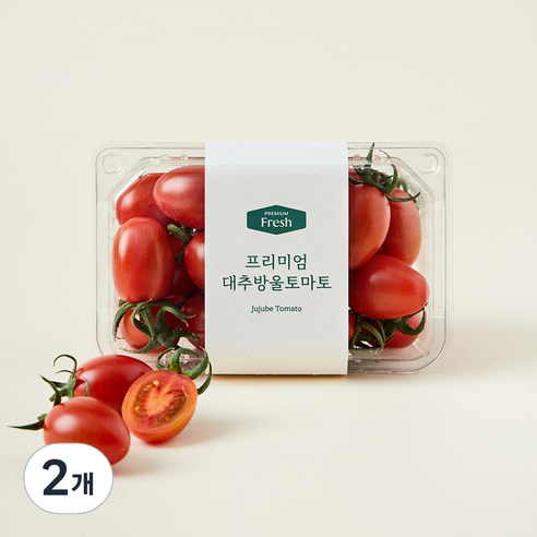 프리미엄 대추방울 토마토, 400g, 2개