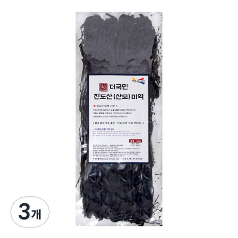 더국민 진도산 산모 미역, 140g, 3개