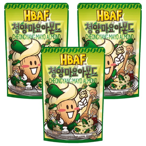 바프 청양마요 아몬드, 120g, 3개