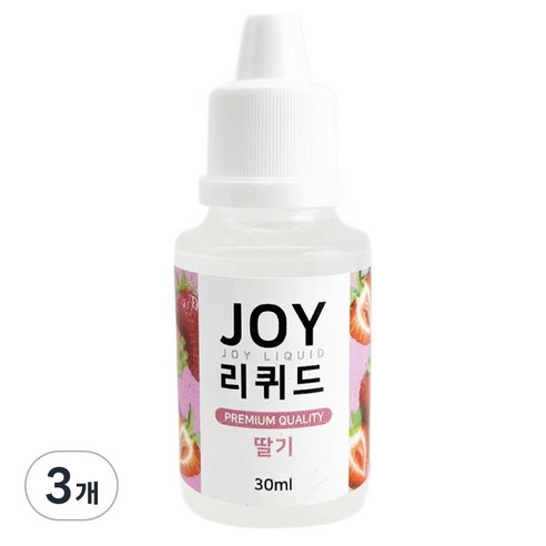 조이리퀴드 아로마조이 슬라임재료 30ml, 3개, 딸기