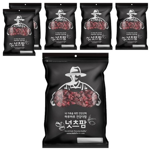 넛츠팜 건 크랜베리, 210g, 6개