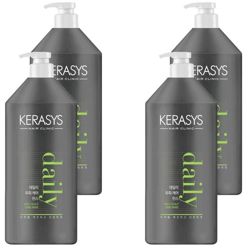 케라시스 데일리 두피케어 린스 시트러스 플로럴향, 1.5L, 4개