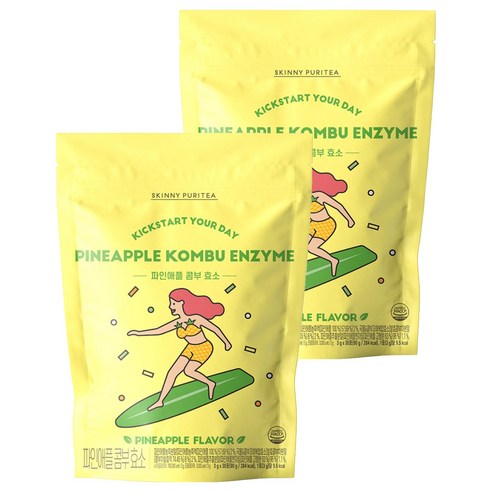 스키니퓨리티 파인애플 콤부 효소 30p, 90g, 2개