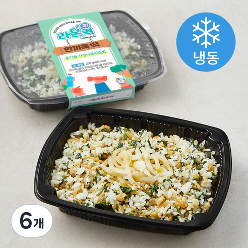 라온콕 한끼뚝딱 들기름간장 나물비빔밥 (냉동), 250g, 6개