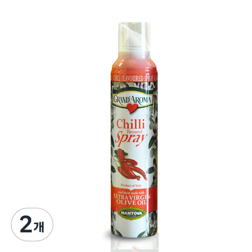만토바 엑스트라버진 올리브오일 칠리, 200ml, 2개