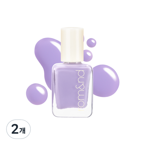 롬앤 무드 페블 네일, W06 라일락 솝, 7g, 2개
