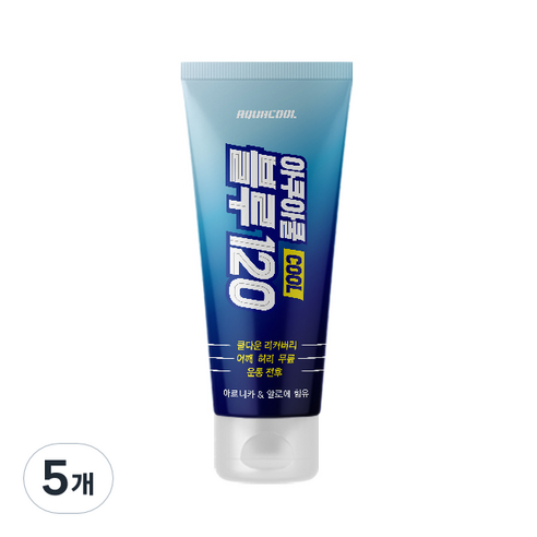 아쿠아쿨 블루120, 120ml, 5개