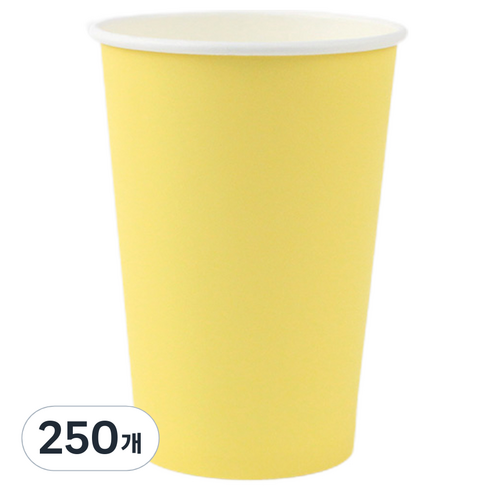 아이엔피 파스텔 종이컵 레몬옐로우 390ml, 50개, 5세트