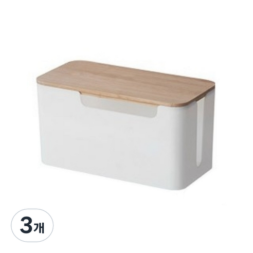 메종디망쉬 멀티탭 전선정리함, 3개