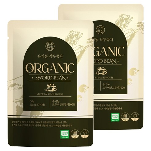 순수한집 유기농 작두콩차, 50g, 50개입, 2개