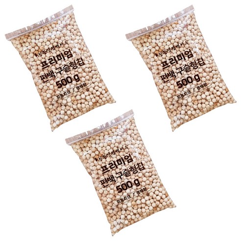 편백아트 프리미엄 편백 구슬형 칩, 3개, 500g