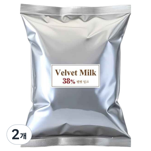 파베글라스 커버춰 밀크 초콜릿 38%, 1kg, 2개