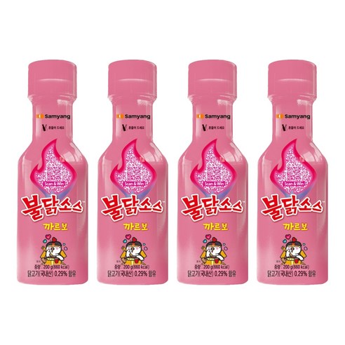 삼양 까르보불닭소스, 200g, 4개