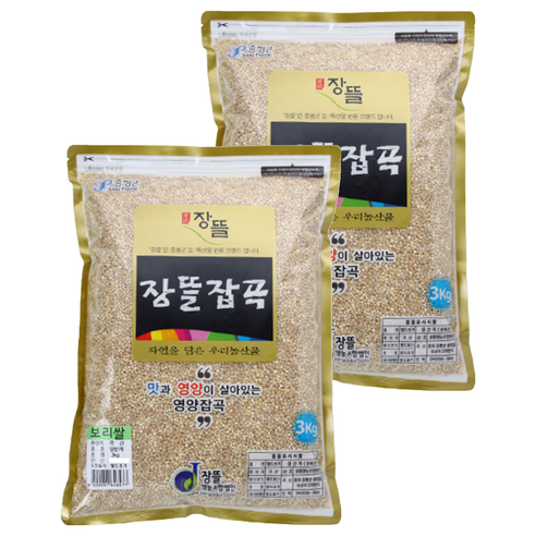장뜰 늘보리쌀, 3kg, 2개