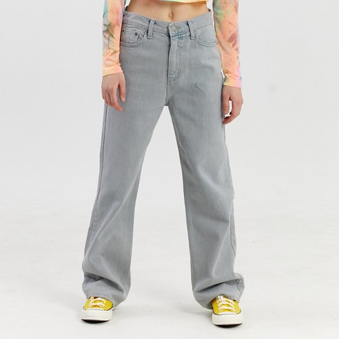 핑크파인애플 여성용 VINTAGE WASHED JEANS 긴바지