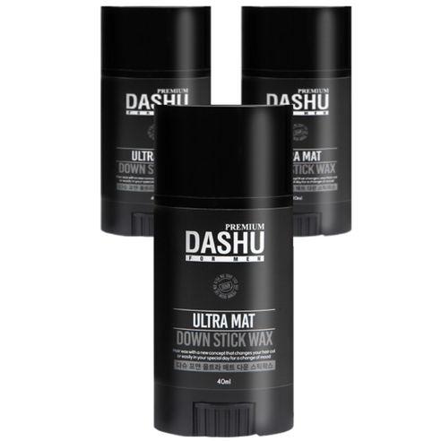 다슈 포 맨 프리미엄 울트라 매트 다운 스틱왁스, 40ml, 3개입