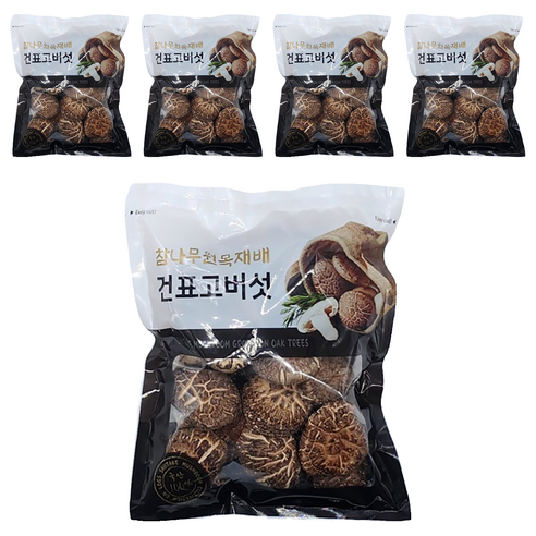 버섯꽃필때 건표고버섯동고, 100g, 5개