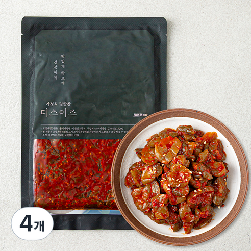 디스이즈 맛 오이지무침, 500g, 4개