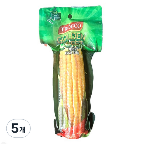 달콤한 삶은 옥수수, 5개, 250g