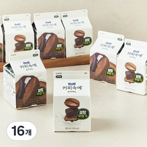 매일유업 커피속에 모카치노 설탕무첨가, 300ml, 16개