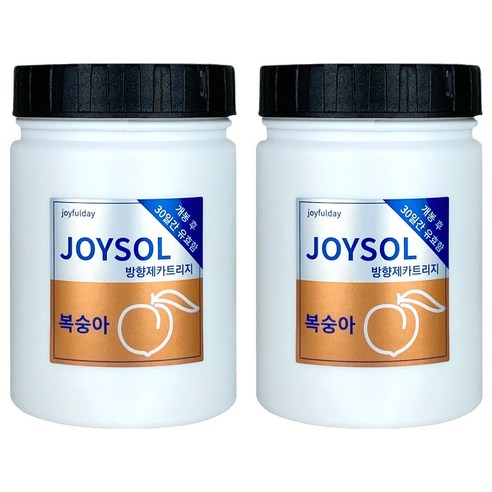 기분좋은날 방향제 카트리지 리필 복숭아 소, 180g, 2개, 과일/트로피칼향