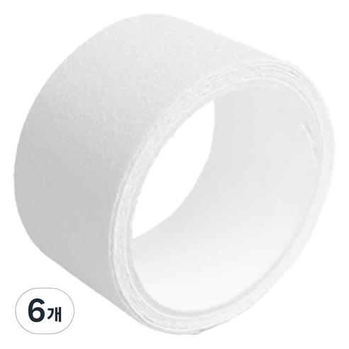 PVC 미끄럼 방지 안전 테이프 투명 폭 5cm x 길이 5m, 6개
