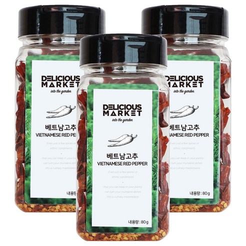 딜리셔스마켓 베트남 고추, 80g, 3개