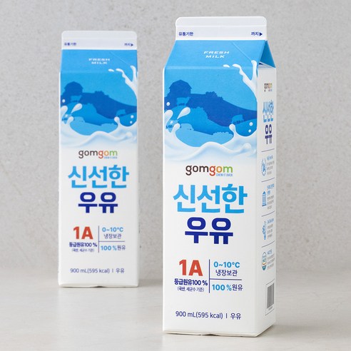 곰곰 신선한 우유, 900ml, 2개