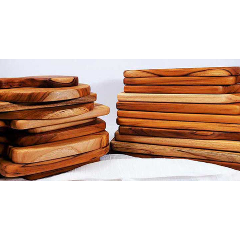 주방에 감성을 더하는 티크 나무 땅콩 도마