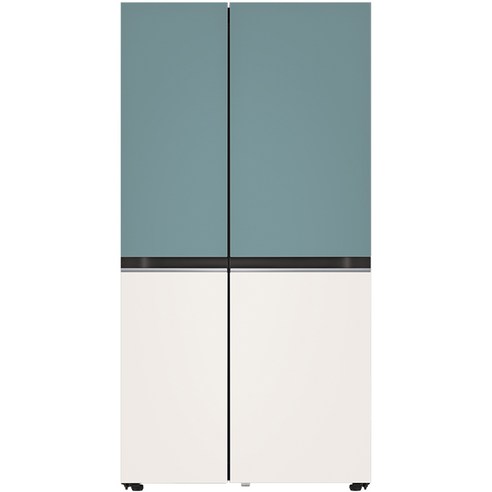넓은 용량과 스타일리쉬한 디자인을 갖춘 LG전자 디오스 오브제컬렉션 양문형 냉장고