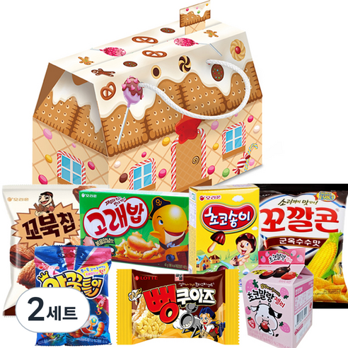 간식팩토리 쿠키하우스 간식세트, 과자 7종, 2세트