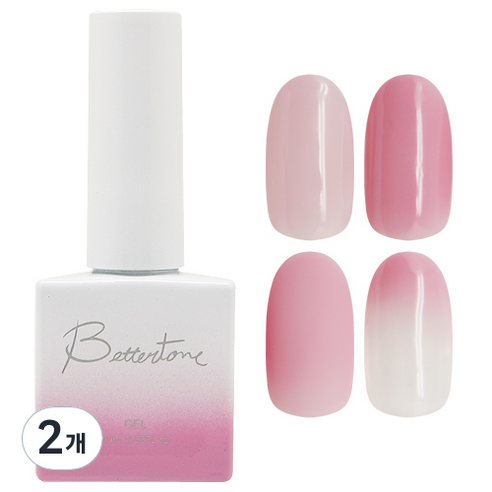 아이빛 베러톤 누드스킨 시럽 컬러 젤네일, BT-106 누드비비드핑크, 10ml, 2개