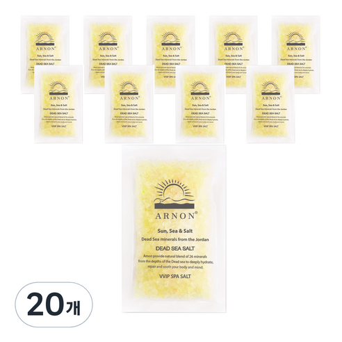 아르논 사해소금 입욕제 레몬, 80g, 20개