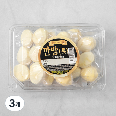 아산율림 깐밤 특, 300g (100g x 3입), 3개