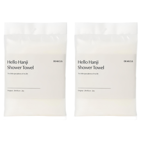 디어커스 안녕한지 샤워타월, 2개입, 2개