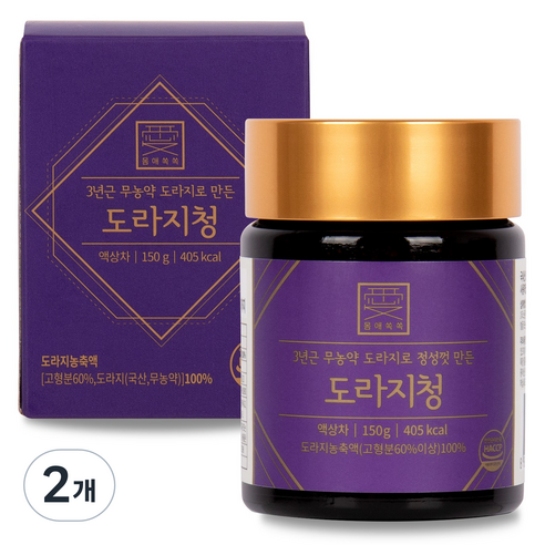 몸애쏙쏙 무농약 도라지청, 150g, 1개, 1개입