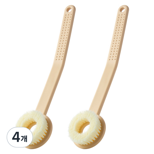 모나코올리브 등 블랙헤드 고민없이 커브드 밀착 바디브러시, 옐로우, 1개입, 4개