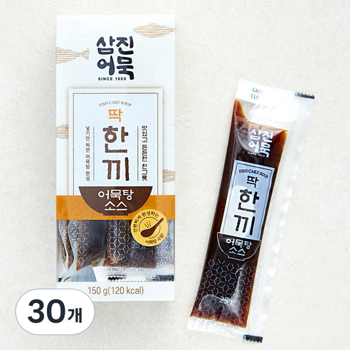 삼진어묵 딱한끼 어묵탕 소스 6p, 25g, 30개
