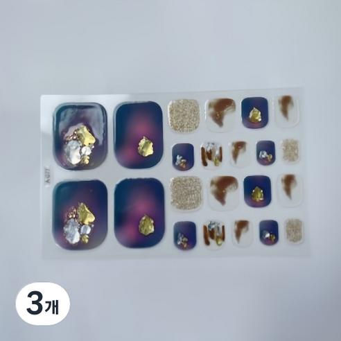 블루코지 패디팁 스티커 대비 발꾸미기, 3개, Type 12