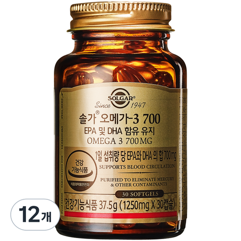 솔가 오메가3 700 30개입, 30정, 12개